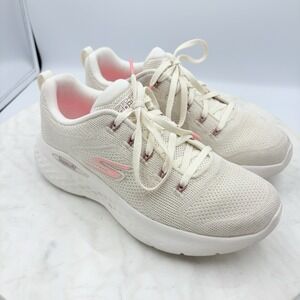 Skechers Go Run Lite-Pure Nature Beige Women Running Jogging‎ Shoes Sz 6 Support